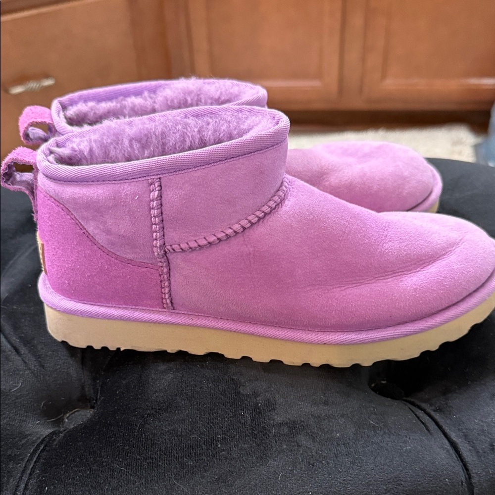 UGG Lilac Mini Ankle Booties